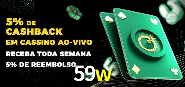 Promoções do cassino ao Vivo 59w